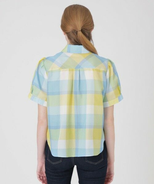 BLUE LABEL / BLACK LABEL CRESTBRIDGE / ブルーレーベル / ブラックレーベル・クレストブリッジ シャツ・ブラウス | 【一部店舗限定】クレストブリッジチェックカラミクロスブラウス | 詳細14