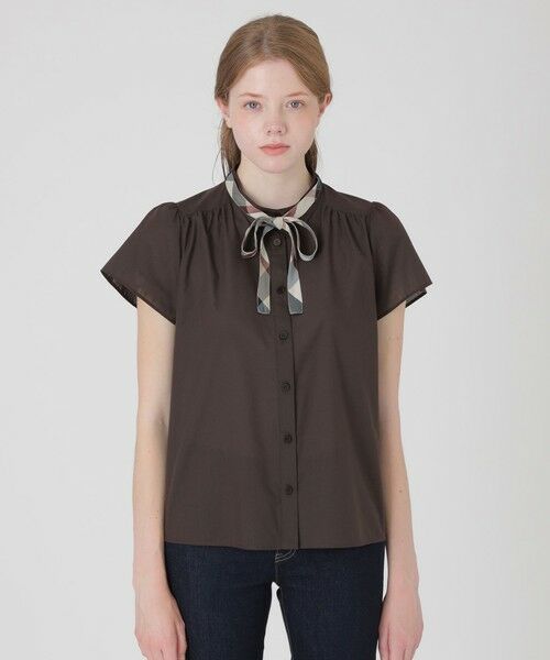 BLUE LABEL / BLACK LABEL CRESTBRIDGE / ブルーレーベル / ブラックレーベル・クレストブリッジ シャツ・ブラウス | 【一部店舗限定】クールドライリボンブラウス | 詳細8