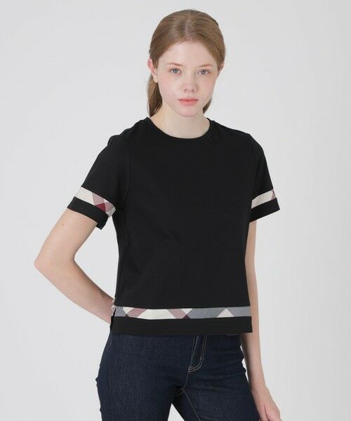 BLUE LABEL / BLACK LABEL CRESTBRIDGE / ブルーレーベル / ブラックレーベル・クレストブリッジ カットソー | 【一部店舗限定】コンパクトスムースTシャツ(ブラック)