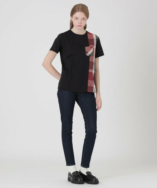 BLUE LABEL / BLACK LABEL CRESTBRIDGE / ブルーレーベル / ブラックレーベル・クレストブリッジ  カットソー | 【一部店舗限定】パーシャルチェックポケットTシャツ | 詳細7