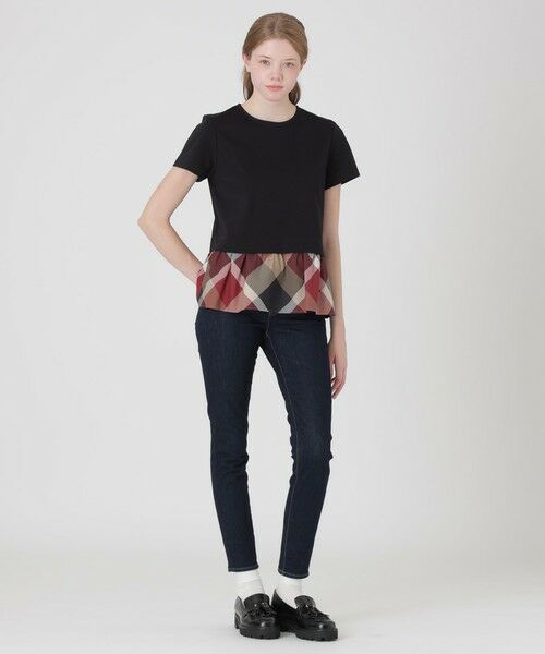 BLUE LABEL / BLACK LABEL CRESTBRIDGE / ブルーレーベル / ブラックレーベル・クレストブリッジ  カットソー | 【一部店舗限定】コンパクトクリアーポンチヘムチェックTシャツ | 詳細7