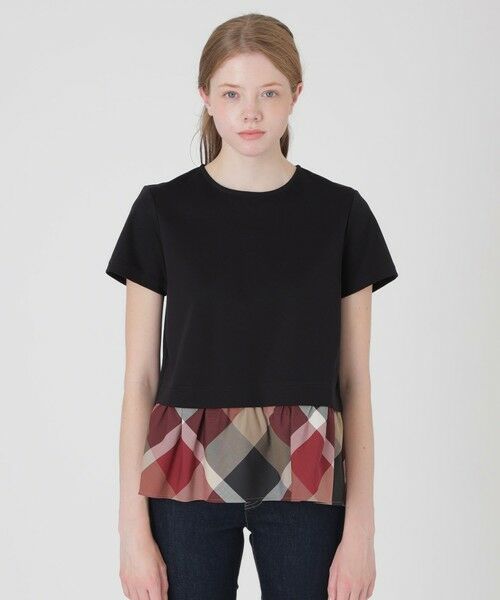 BLUE LABEL / BLACK LABEL CRESTBRIDGE / ブルーレーベル / ブラックレーベル・クレストブリッジ  カットソー | 【一部店舗限定】コンパクトクリアーポンチヘムチェックTシャツ | 詳細8