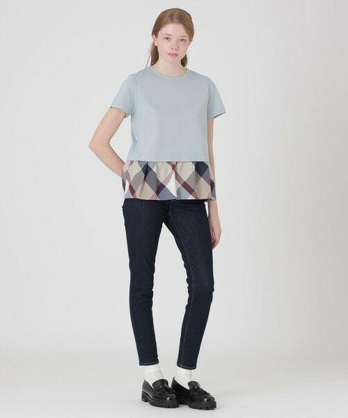 BLUE LABEL / BLACK LABEL CRESTBRIDGE / ブルーレーベル / ブラックレーベル・クレストブリッジ  カットソー | 【一部店舗限定】コンパクトクリアーポンチヘムチェックTシャツ | 詳細13
