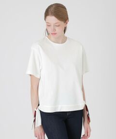 BLUE LABEL / BLACK LABEL CRESTBRIDGE / ブルーレーベル / ブラックレーベル・クレストブリッジ  カットソー | 【一部店舗限定】ハイゲージポンチヘムリボンTシャツ