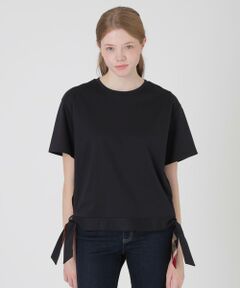 BLUE LABEL / BLACK LABEL CRESTBRIDGE / ブルーレーベル / ブラックレーベル・クレストブリッジ  カットソー | 【一部店舗限定】ハイゲージポンチヘムリボンTシャツ