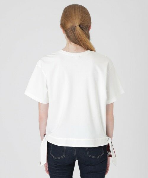 BLUE LABEL / BLACK LABEL CRESTBRIDGE / ブルーレーベル / ブラックレーベル・クレストブリッジ  カットソー | 【一部店舗限定】ハイゲージポンチヘムリボンTシャツ | 詳細4