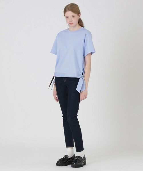BLUE LABEL / BLACK LABEL CRESTBRIDGE / ブルーレーベル / ブラックレーベル・クレストブリッジ  カットソー | 【一部店舗限定】ハイゲージポンチヘムリボンTシャツ | 詳細13