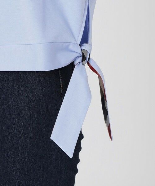 BLUE LABEL / BLACK LABEL CRESTBRIDGE / ブルーレーベル / ブラックレーベル・クレストブリッジ  カットソー | 【一部店舗限定】ハイゲージポンチヘムリボンTシャツ | 詳細17