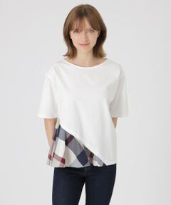 BLUE LABEL / BLACK LABEL CRESTBRIDGE / ブルーレーベル / ブラックレーベル・クレストブリッジ  カットソー | 【一部店舗限定】アシンメトリーカットソー