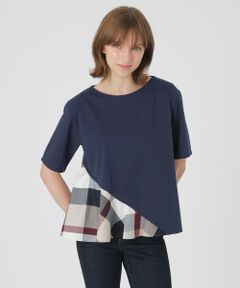 BLUE LABEL / BLACK LABEL CRESTBRIDGE / ブルーレーベル / ブラックレーベル・クレストブリッジ  カットソー | 【一部店舗限定】アシンメトリーカットソー