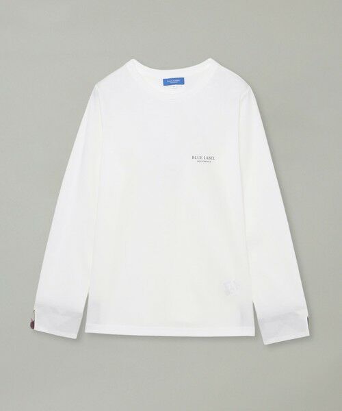 BLUE LABEL / BLACK LABEL CRESTBRIDGE / ブルーレーベル / ブラックレーベル・クレストブリッジ  カットソー | 【一部店舗限定】クルーネックロングTシャツ（オフホワイト1）