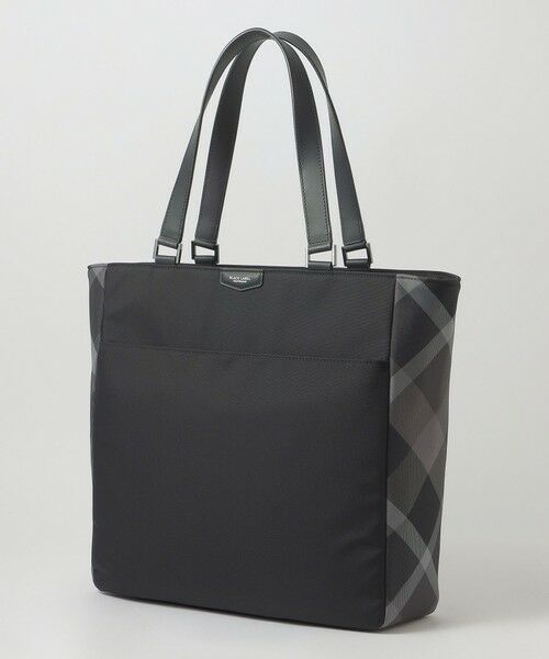 BLUE LABEL / BLACK LABEL CRESTBRIDGE / ブルーレーベル / ブラックレーベル・クレストブリッジ  ショルダーバッグ | ライトウェイトコーデュラバリスティックトート（ブラック）