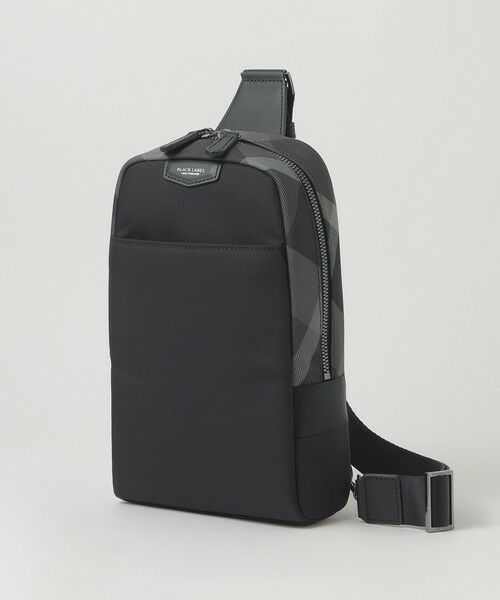BLUE LABEL / BLACK LABEL CRESTBRIDGE / ブルーレーベル / ブラックレーベル・クレストブリッジ  ショルダーバッグ | ライトウェイトコーデュラバリスティックスマートボディバッグ（ブラック）