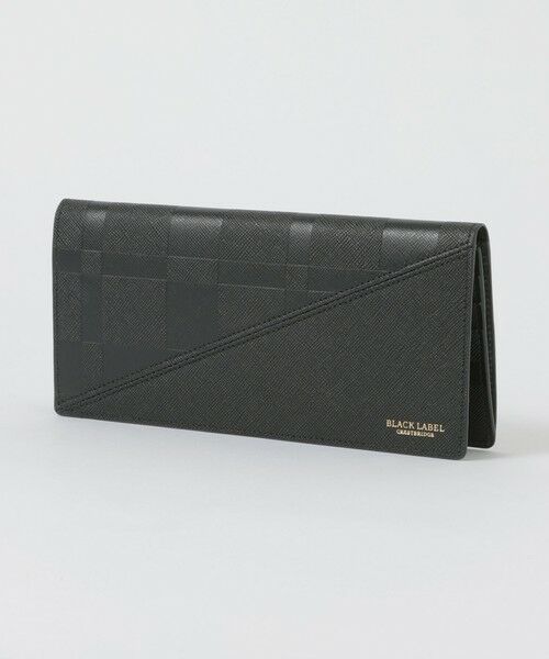 BLUE LABEL / BLACK LABEL CRESTBRIDGE / ブルーレーベル / ブラックレーベル・クレストブリッジ  財布・コインケース・マネークリップ | エンボスチェックロングウォレット（ブラック）