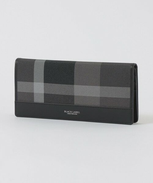 BLUE LABEL / BLACK LABEL CRESTBRIDGE / ブルーレーベル / ブラックレーベル・クレストブリッジ  財布・コインケース・マネークリップ | 【一部店舗限定】トーナルクレストブリッジチェックロングウォレット（ブラック）