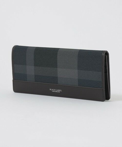 BLUE LABEL / BLACK LABEL CRESTBRIDGE / ブルーレーベル / ブラックレーベル・クレストブリッジ  財布・コインケース・マネークリップ | 【一部店舗限定】トーナルクレストブリッジチェックロングウォレット（ネイビー1）