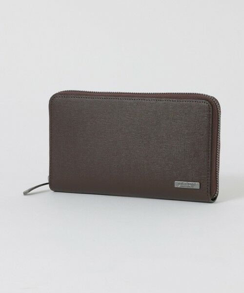BLUE LABEL / BLACK LABEL CRESTBRIDGE / ブルーレーベル / ブラックレーベル・クレストブリッジ  財布・コインケース・マネークリップ | バイカラークレストブリッジチェックラウンドジップウォレット（ブラウン7）