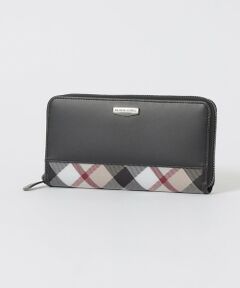 BLUE LABEL / BLACK LABEL CRESTBRIDGE / ブルーレーベル / ブラックレーベル・クレストブリッジ  財布・コインケース・マネークリップ | 【一部店舗限定】パーシャルベージュクレストブリッジチェックラウンドジップウォレット