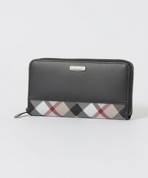 BLUE LABEL / BLACK LABEL CRESTBRIDGE / ブルーレーベル / ブラックレーベル・クレストブリッジ  財布・コインケース・マネークリップ | 【一部店舗限定】パーシャルベージュクレストブリッジチェックラウンドジップウォレット（ベージュ3）