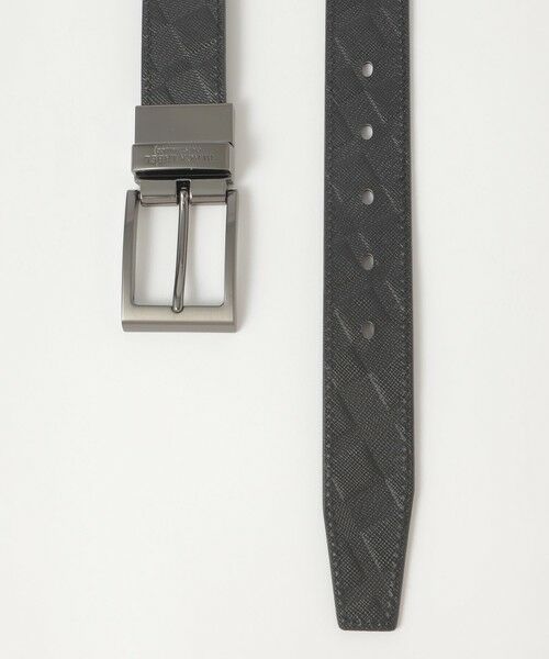 BLUE LABEL / BLACK LABEL CRESTBRIDGE / ブルーレーベル / ブラックレーベル・クレストブリッジ  ベルト・サスペンダー | プリズムエンボスクレストブリッジチェックリバーシブルベルト | 詳細1