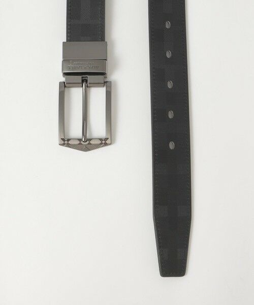 BLUE LABEL / BLACK LABEL CRESTBRIDGE / ブルーレーベル / ブラックレーベル・クレストブリッジ  ベルト・サスペンダー | チェックバックルエンボスクレストブリッジチェックリバーシブルベルト | 詳細2