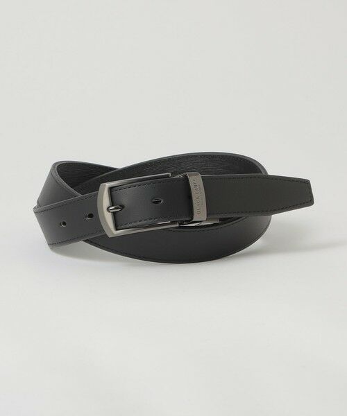BLUE LABEL / BLACK LABEL CRESTBRIDGE / ブルーレーベル / ブラックレーベル・クレストブリッジ  ベルト・サスペンダー | ウォーターフォールエンボスブラックスリムリバーシブルベルト | 詳細1