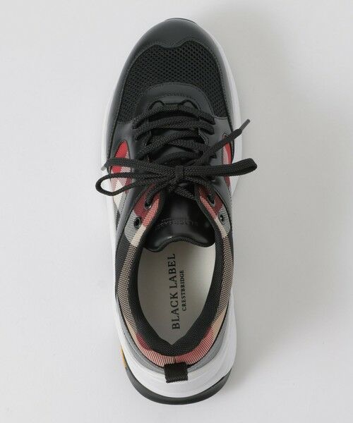 BLUE LABEL / BLACK LABEL CRESTBRIDGE / ブルーレーベル / ブラックレーベル・クレストブリッジ  スニーカー | 【BLACK.lab】レッドクレストブリッジチェックコンビビブラムスニーカー | 詳細1