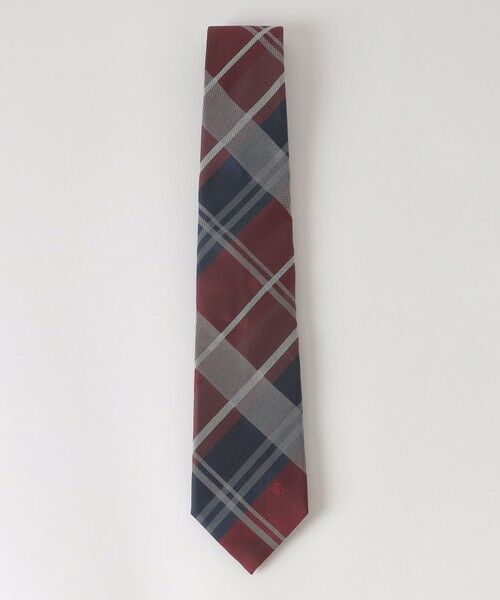 BLUE LABEL / BLACK LABEL CRESTBRIDGE / ブルーレーベル / ブラックレーベル・クレストブリッジ  ネクタイ | バスケットビッグチェックタイ（レッド4）