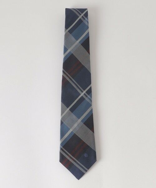 BLUE LABEL / BLACK LABEL CRESTBRIDGE / ブルーレーベル / ブラックレーベル・クレストブリッジ  ネクタイ | バスケットビッグチェックタイ（ネイビー1）