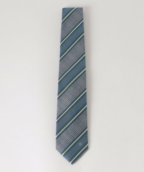 BLUE LABEL / BLACK LABEL CRESTBRIDGE / ブルーレーベル / ブラックレーベル・クレストブリッジ  ネクタイ | グレンチェックコンビレジメンタルタイ（ブルー2）
