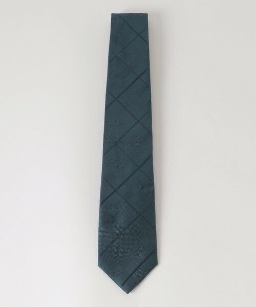 BLUE LABEL / BLACK LABEL CRESTBRIDGE / ブルーレーベル / ブラックレーベル・クレストブリッジ  ネクタイ | トーナルチェックタイ（グリーン3）