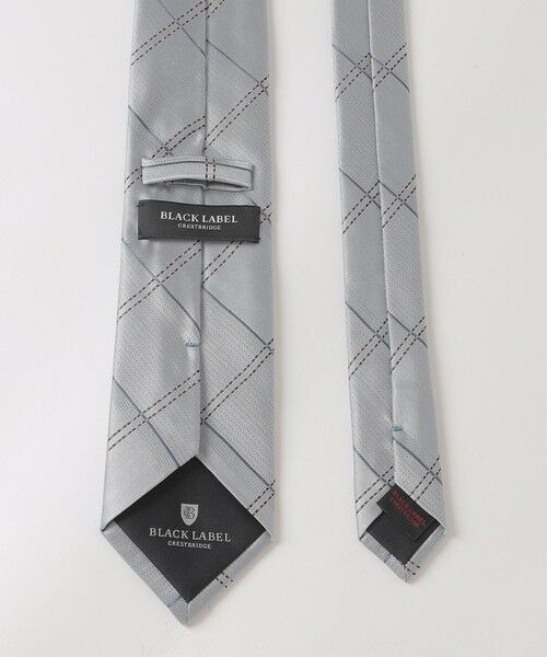 BLUE LABEL / BLACK LABEL CRESTBRIDGE / ブルーレーベル / ブラックレーベル・クレストブリッジ  ネクタイ | カラーストライプラインサテンチェックタイ | 詳細1