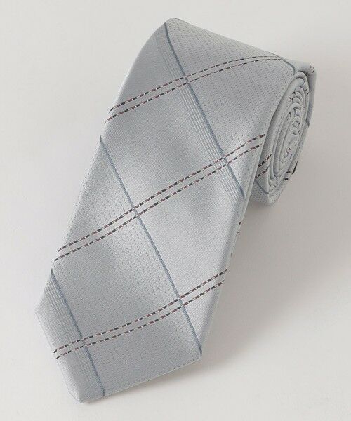 BLUE LABEL / BLACK LABEL CRESTBRIDGE / ブルーレーベル / ブラックレーベル・クレストブリッジ  ネクタイ | カラーストライプラインサテンチェックタイ | 詳細2