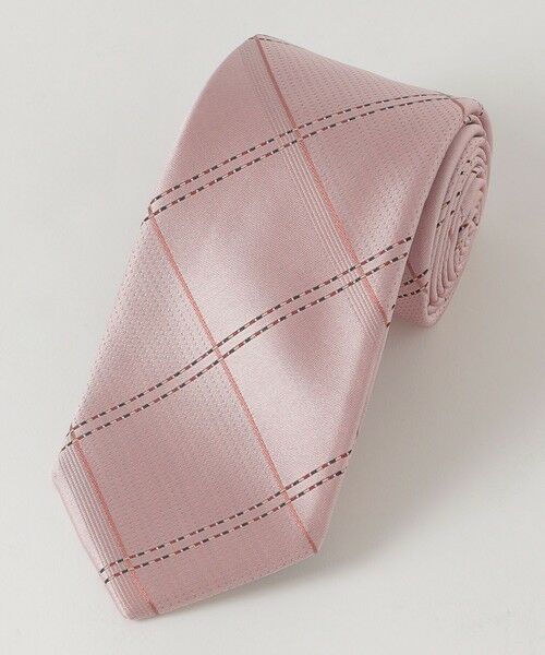 BLUE LABEL / BLACK LABEL CRESTBRIDGE / ブルーレーベル / ブラックレーベル・クレストブリッジ  ネクタイ | カラーストライプラインサテンチェックタイ | 詳細4