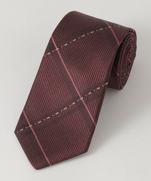 BLUE LABEL / BLACK LABEL CRESTBRIDGE / ブルーレーベル / ブラックレーベル・クレストブリッジ  ネクタイ | カラーストライプラインメランジチェックタイ | 詳細4