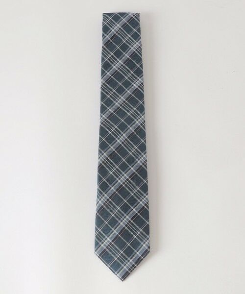 BLUE LABEL / BLACK LABEL CRESTBRIDGE / ブルーレーベル / ブラックレーベル・クレストブリッジ  ネクタイ | バスケットブリティッシュチェックタイ（グリーン3）