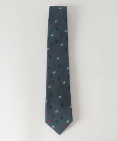 BLUE LABEL / BLACK LABEL CRESTBRIDGE / ブルーレーベル / ブラックレーベル・クレストブリッジ  ネクタイ | ランダムロゴコーギーモチーフタイ