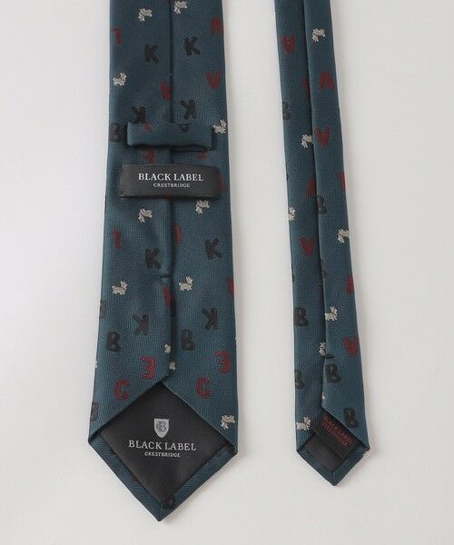 BLUE LABEL / BLACK LABEL CRESTBRIDGE / ブルーレーベル / ブラックレーベル・クレストブリッジ  ネクタイ | ランダムロゴコーギーモチーフタイ | 詳細3
