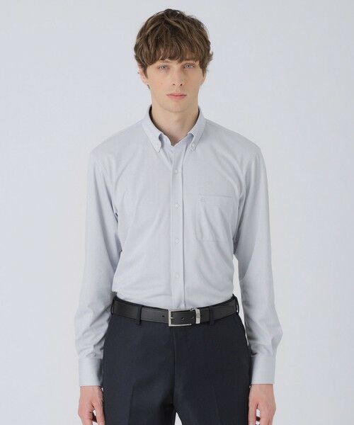BLUE LABEL / BLACK LABEL CRESTBRIDGE / ブルーレーベル / ブラックレーベル・クレストブリッジ シャツ・ブラウス | ジャージーヘリンボーンボタンダウンシャツ | 詳細7