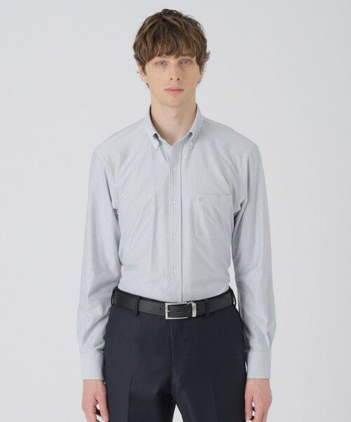 BLUE LABEL / BLACK LABEL CRESTBRIDGE / ブルーレーベル / ブラックレーベル・クレストブリッジ  シャツ・ブラウス | ノードシールドジャージーストライプボタンダウンシャツ | 詳細1