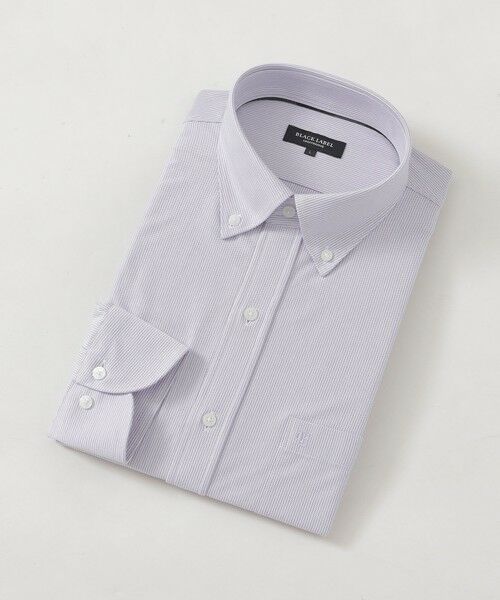 BLUE LABEL / BLACK LABEL CRESTBRIDGE / ブルーレーベル / ブラックレーベル・クレストブリッジ  シャツ・ブラウス | ノードシールドジャージーストライプボタンダウンシャツ（パープル3）