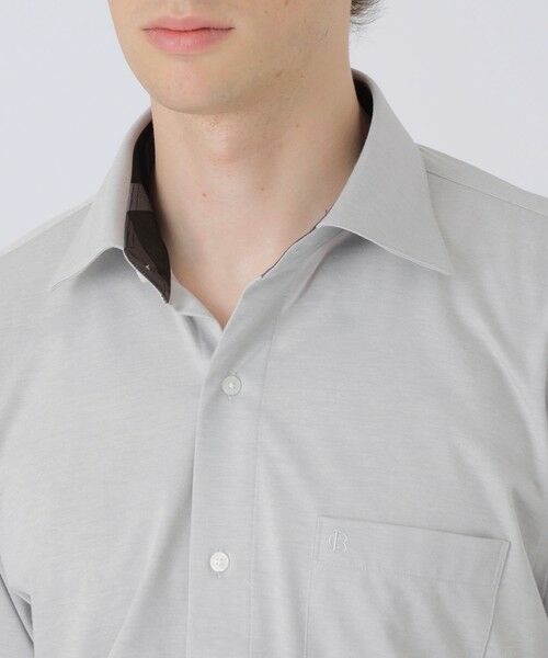 BLUE LABEL / BLACK LABEL CRESTBRIDGE / ブルーレーベル / ブラックレーベル・クレストブリッジ シャツ・ブラウス | ノードシールドソリッドジャージーセミワイドシャツ | 詳細10