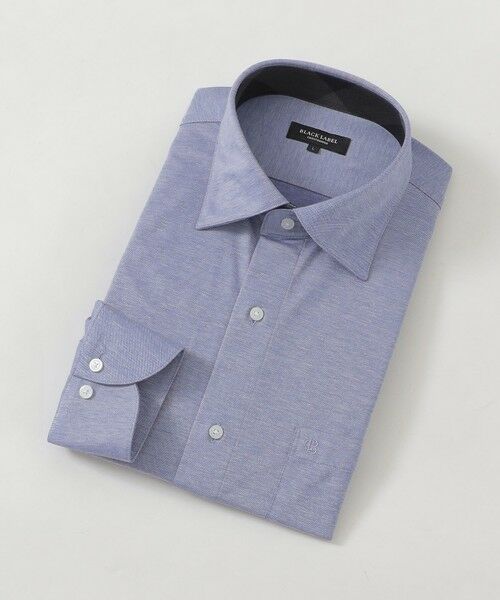 BLUE LABEL / BLACK LABEL CRESTBRIDGE / ブルーレーベル / ブラックレーベル・クレストブリッジ シャツ・ブラウス | ノードシールドソリッドジャージーセミワイドシャツ(ブルー4)