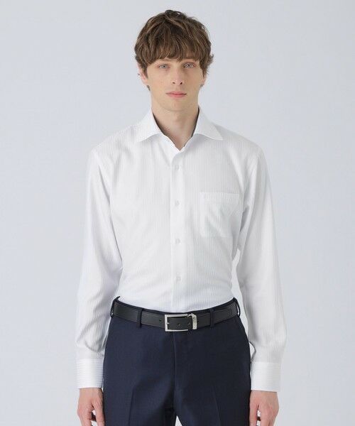 BLUE LABEL / BLACK LABEL CRESTBRIDGE / ブルーレーベル / ブラックレーベル・クレストブリッジ シャツ・ブラウス | ハイストレッチシャドーストライプセミワイド | 詳細1