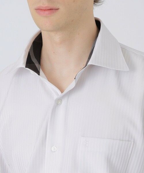 BLUE LABEL / BLACK LABEL CRESTBRIDGE / ブルーレーベル / ブラックレーベル・クレストブリッジ シャツ・ブラウス | ハイストレッチシャドーストライプセミワイド | 詳細10