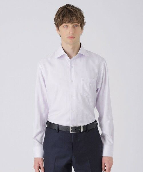 BLUE LABEL / BLACK LABEL CRESTBRIDGE / ブルーレーベル / ブラックレーベル・クレストブリッジ シャツ・ブラウス | ハイストレッチシャドーストライプセミワイド | 詳細13