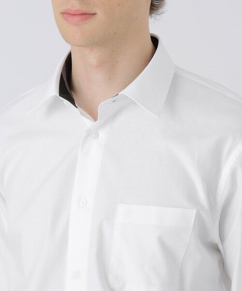 BLUE LABEL / BLACK LABEL CRESTBRIDGE / ブルーレーベル / ブラックレーベル・クレストブリッジ シャツ・ブラウス | ソリッドレギュラーカラーシャツ | 詳細4