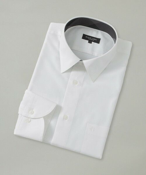BLUE LABEL / BLACK LABEL CRESTBRIDGE / ブルーレーベル / ブラックレーベル・クレストブリッジ シャツ・ブラウス | ソリッドレギュラーカラーシャツ(ホワイト)