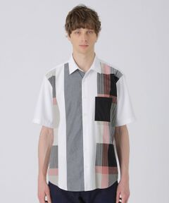 BLUE LABEL / BLACK LABEL CRESTBRIDGE / ブルーレーベル / ブラックレーベル・クレストブリッジ  シャツ・ブラウス | パーシャルパナマサッカーチェックシャツ
