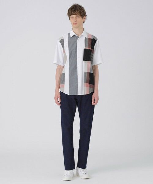 BLUE LABEL / BLACK LABEL CRESTBRIDGE / ブルーレーベル / ブラックレーベル・クレストブリッジ  シャツ・ブラウス | パーシャルパナマサッカーチェックシャツ | 詳細1
